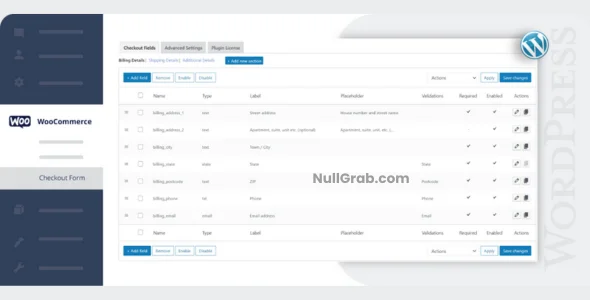 Checkout Field Editor for WooCommerce PRO 3.6.1.0 Nulled (Themehigh) -  NullGrab